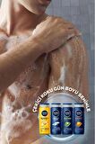 NIVEA MEN Erkek Canlandırıcı Banyo ve Duş Jeli Sports 500ml, Vücut Yüz Saç, Yenileyici Mineraller, X2 Adet