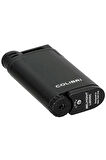 Colibri Belmont Tek Torch Pürmüz Metalik Siyah Puro Çakmağı
