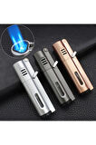 PremiumQuality Gunmetal 3 Torch Pürmüz Metal Puro Çakmağı