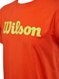 Wilson M Script Logo Cotton Turuncu Erkek Tenis T-Shirt