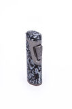 Parmida Skull Design Çift Torch Pürmüz Siyah Metal Puro Çakmağı