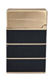 Vindiesel Soft Flame Siyah-Gold Desenli Çakmak