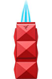 Colibri Quasar II Çift Torch Pürmüz Kırmızı Puro Çakmağı