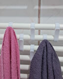  Banyo kalorifer askısı 6'lı set Banyo askısı sağlam, şık ve yer kaplamayan tasarım