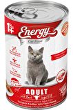 Energy Pet Food Energy Sığır Etli Yetişkin Islak Kedi Konserve Maması 400 Gram 1 Adet