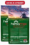 HerbaMax Kuzu Etli ve Pirinçli Yetişkin Kedi Maması 20Kg (2x10Kg)