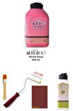 Artdeco Akrilik Boya 500 Ml Pembe Dolap Boyama Seti Mobilya Boyama Seti Parlak Vernik
