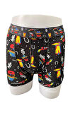 Erkek Karışık Pamuklu Esnek 4'lü Boxer Paketi 2304