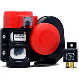 Korna Set içi– Çift Tonlu 12 V 115dB(A) 520 / 660 Hz(A) Tekli – Röle ve montaj seti içerir