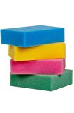 Temizlik Araba Yıkama Sıva Sıvacı Süngeri - Karışık Renkli - 24'lü Paket - 13x16 Cm.