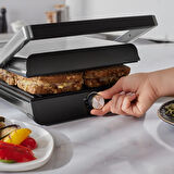 Homend Grilliant 1346H Döküm Plakalı Tost ve Izgara Makinesi Inox 2000 W