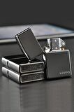 Zippo Çakmak Logolu Ebony Parlak Siyah 24756zl