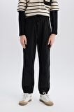 DeFacto Erkek Çocuk Jogger Fit Jogger Paça Gabardin Pantolon B6713A825SMBK81