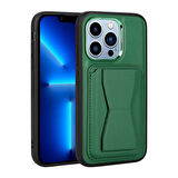 Teleplus Apple iPhone 12 Pro Max Kılıf Memo Kartlıklı Standlı Pu Deri Kapak