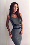 Uzun Ve Bele Dolamalı Şık Harness - Brf172