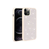 Teleplus Apple iPhone 14 Pro Max Kılıf Diamond Parlak Taşlı Ston Kapak Silikon Beyaz