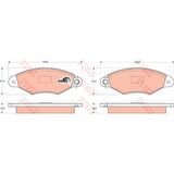 Trw Gdb1321 Ön Balata Kango 1.9 D 1.5Dci 97=>