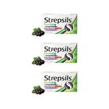 Strepsils Herbal Kara Mürver Aromalı 16 Pastil 3 Adet