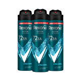 Men Erkek Sprey Deodorant Xtra Cool 72 Saat Kesintisiz Üstün Koruma 150 ml X3