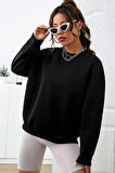 Uyguntarz Unisex Los Angles Baskılı Bisiklet Yaka Sweatshirt