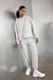 DeFactoFit Bisiklet Yaka Skuba Dalgıç Kumaş Sporcu Sweatshirt C9612AX24AUGR93