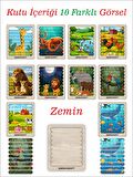 Cubuk Puzzle, 10lu Set Puzzle, Hayvan Puzzle, Montesorri Puzzle, Hayvan Yapboz, 10lu Yapboz