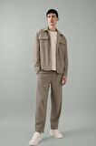 DeFacto Yazlık Kumaş Pantolon Tapered Fit Normal Kesim Düz Paça Her Yöne Esneyen B6584AX24SPKH400