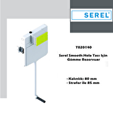 Serel Smooth Hela Taşı Uyumlu Gömme Rezervuar ve Kumanda Paneli T020140+P400180