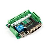 Mach3 5 Eksenli CNC Step Motor Sürücü Kartı (USB Kablo Dahil)