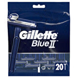 Gilette Blue 2 20'li Çift Bıçaklı Tüm Cilt Tipleri İçin Kullan At Tıraş Bıçağı