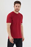 Slazenger SANDER I Erkek T-Shirt Bordo