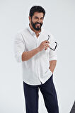 Slim Fit Dar Kesim Beli Bağlamalı Yan Cep Gofre Desenli Pantolon