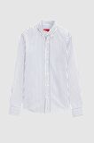 Ds Damat Slim Fit Açik Mavi Çizgili Gömlek 6HC02ORT10265 6HC02ORT10265