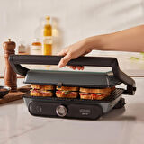 Karaca Gastro Grill Glass Premium 2400w Tost Ve Izgara Makinesi Antrasit