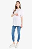 DeFacto Skinny Fit Yüksek Bel Düz Paça Standart Boy Hamile Pantolon Z6882AZ24SPNM39