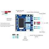 LED Göstergeli Sıcaklık ve Nem Kontrollü 2 Kanal Bağımsız Röle Modülü XY-TR01