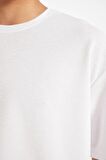 DeFacto Comfort Regular Fit Rahat Kesim Bisiklet Yaka Kısa Kollu Ağır Kumaş Basic Düz Beyaz Tişört B4444AX24AUWT34