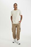DeFactoFit Oversize Geniş Kalıp Kargo Cepli Sporcu Dokuma Pantolon C1528AX24SMBG315