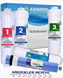 İhlas Aura Cebilon Silver-Platinium-Plus  Su Arıtma Cihazı Uyumlu INLINE 5li Filtre Set