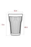 Akrilik Beyaz 6'lı Uzun Bardak & Su Meşrubat Bardağı 400 ml ( Cam Değildir )