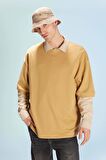 DeFacto Loose Fit Bisiklet Yaka Kısa Kollu Ağır Kumaş Basic Düz Tişört B4844AX23WNYL256