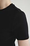 DeFacto Bodycon Fitilli Kaşkorse Kısa Kollu Mini Elbise C1503AX24SPBK81