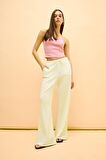 DeFacto Coool Flare Fit Beli Lastikli Bürümcük Pantolon E9942AX25SMWT32