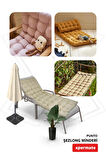 XPERMATE Şezlong Minderi PUNTO 60x180x12 cm Bej