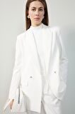 Oversize Geniş Kalıp Ceket Yaka Blazer Ceket