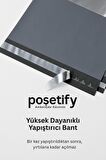Gri Cepli Kargo Poşeti 17x23+4 cm | Yapışkan Bantlı Gönderi Zarfı | 25’li E-Ticaret Poşeti