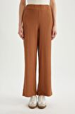 DeFacto Wide Leg Geniş Bol Paça Esnek Belli Bürümcük Pantolon C0200AX24SPBN348