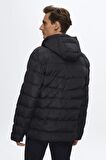 Ds Damat Regular Fit Lacivert Şişme Kapüşonlu Mont 9HF07ORT0808 9HF07ORT0808