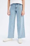 Kız Çocuk Wide Leg Geniş Paça Jean Pantolon