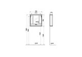 VitrA Valarte 62232 Aydınlatmalı Dolaplı Ayna, 80 cm, Mat Gri